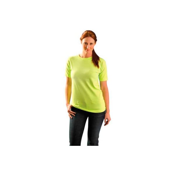 OccuNomix Classic Cotton Hi-Vis T-Shirt Lime, S, LUX-300-04S